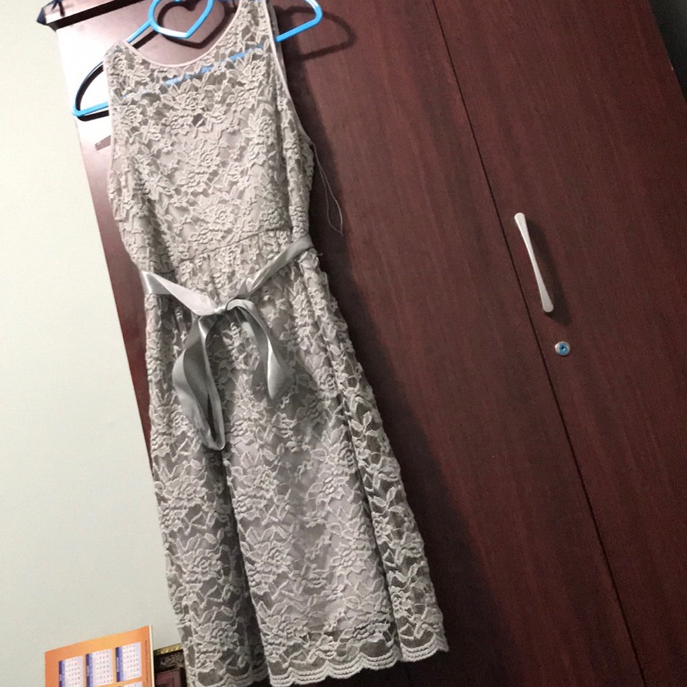 Simply Liliana grey lace dress